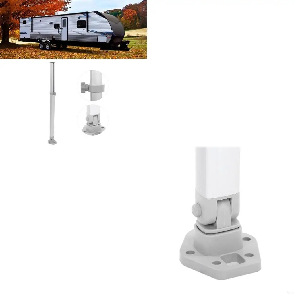 Adjustable Table Leg 510-760mm Telescopic Foldable Support for RVs Boats and Home Decks Terraces Recreational Vehicles