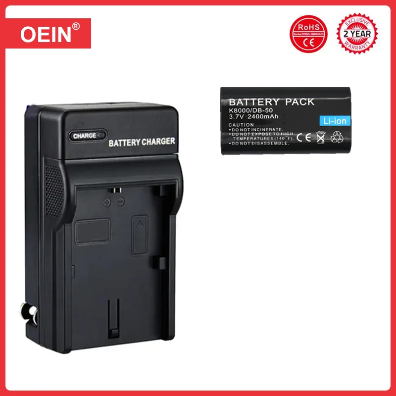 4Pcs Klic-8000 DB-50 Klic 8000 Klic8000 Battery for KODAK Z612 Z712 Z812 IS Z1085 Z1015 Z1012 Z1485 Z8612 Zx1Digital Camera
