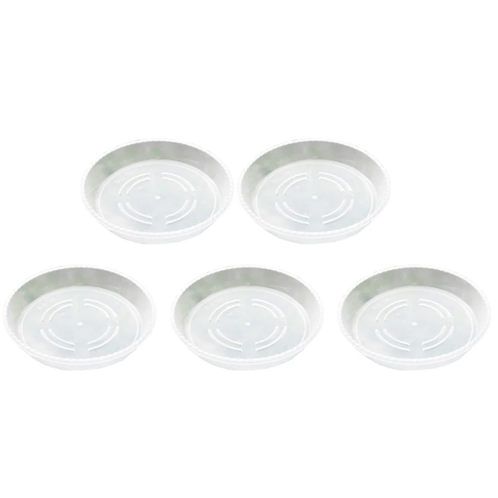 

20Pcs Transparent Plastic Plant Pots Tray Non-Slip Bottom for Succulent Bonsai Indoor Outdoor Use Water Damage Prevention