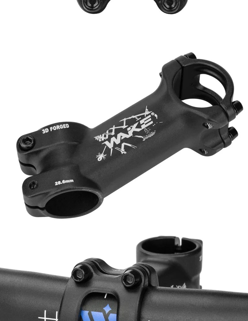 WAKE Fahrradvorbau 25 ° 35 ° Fahrradlenkervorbau 60/70/80/90/100/110/120mm MTB Rennrad Power 31.8mm Lenkertisch – Detail 9