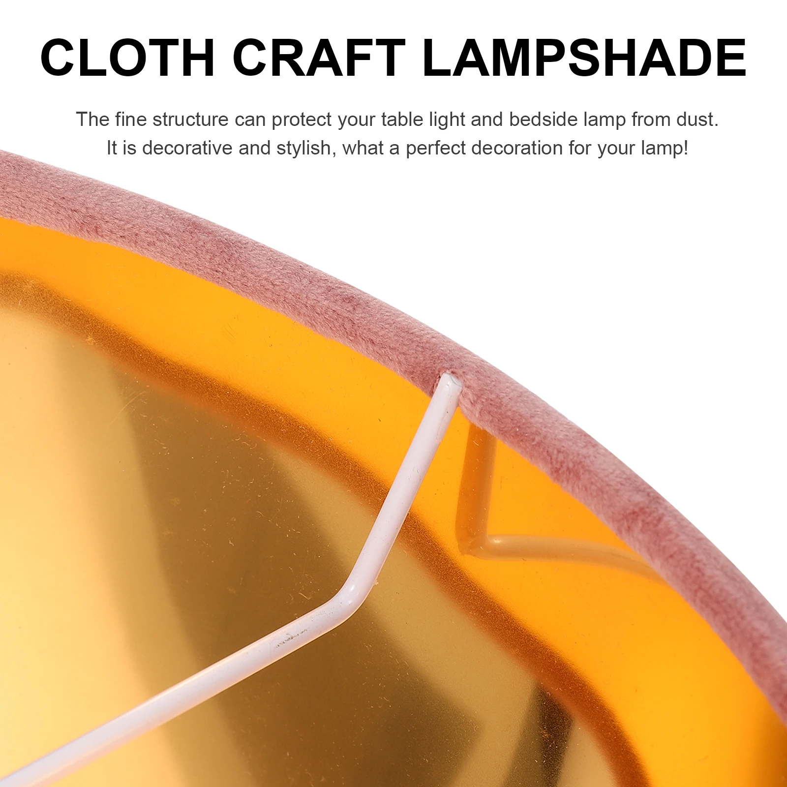 

Velvet Lampshade Table Light Cover Home Lampshade Creative Lighting Fabric Bedside Shade Warm Atmosphere Simple Color Matching