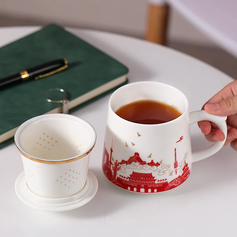 Speed Office Mug Ceramic Cup Political Birthday National Trend Water Cup Community Festival Souvenir Gift Group Purchase