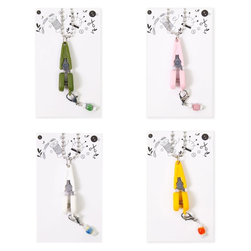 12PD Travel Snips Set with Lanyard & Stitching Markers Small Scissors Sewing Scissors