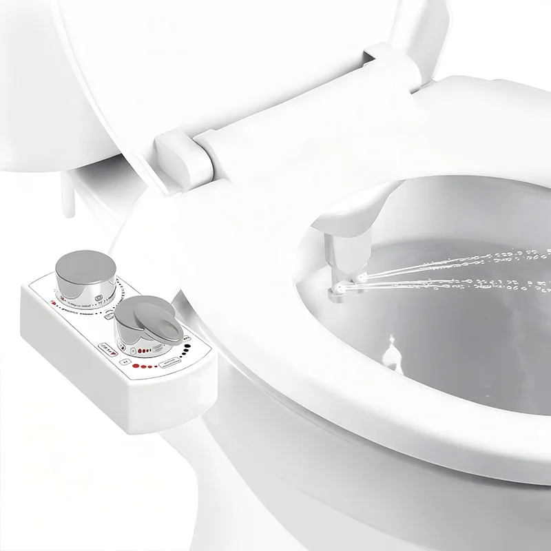 Feminines Waschgerät, einstellbarer Wasserdruck, Gesäßreinigung, einfach zu installierendes Bidet für Toilette zu Hause, ultradünner Toilettensitz