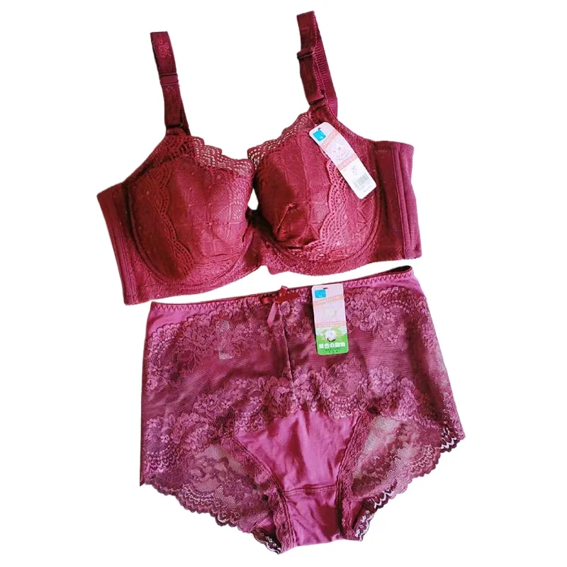 

Large Size Women Full Cup Thin Cotton Full Coverage Bra Set Thin Bra Lace 75 80 85 90 95 100 105 110 B C D E F