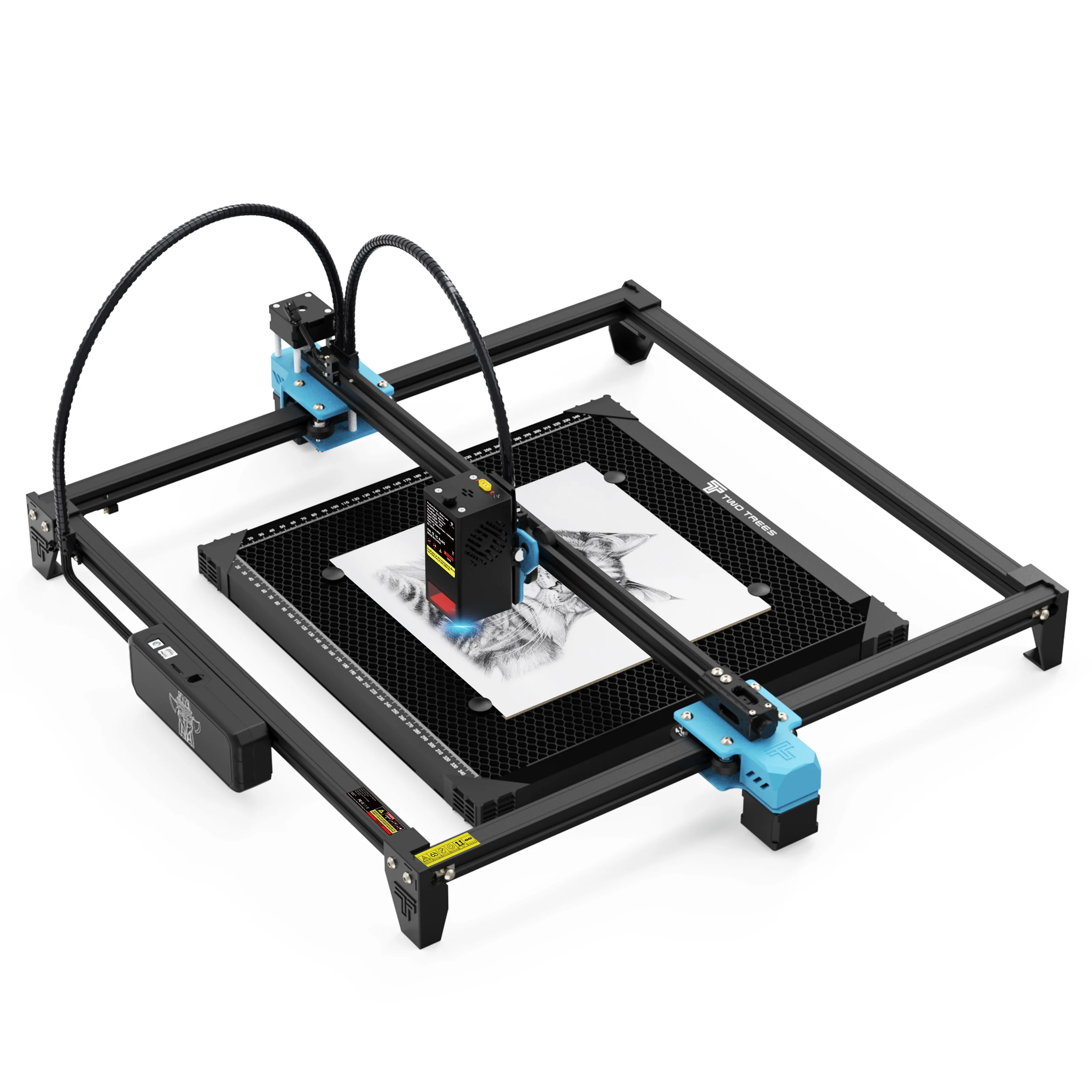 Imagem -04 - Twotrees Tts20 Pro 20w Poderoso Gravador a Laser Máquina Wifi Controle Gravura a Laser Máquina de Corte para Madeira Metal 418x418 mm