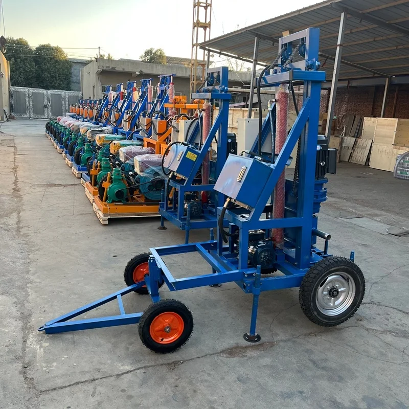 Customized Easy Operation Factory Direct Mini Portable Electric Water Well Drilling Rig Household Water Well Drilling Rig