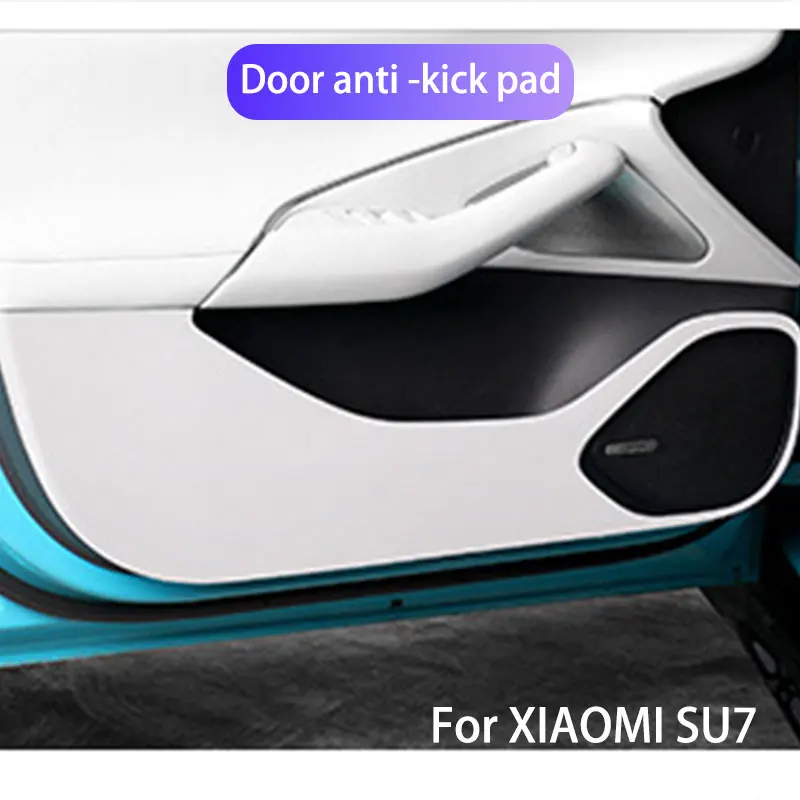 

Car Interior Door Protection Panel Anti-kick Pad Mats For XIAOMI SU7 Carbon Fiber Sticker Auto Interior Styling Accessories