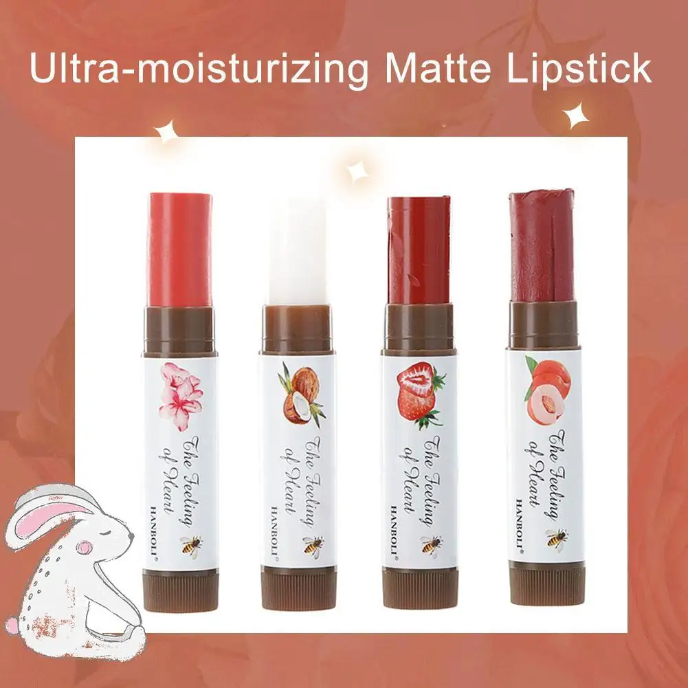 Waterproof Fruit Lip Balm Peach Tea Color Lipstick Lines Lip Natural Changing Color Jelly Lasting Lip Care Plump Moisturizi E7H0