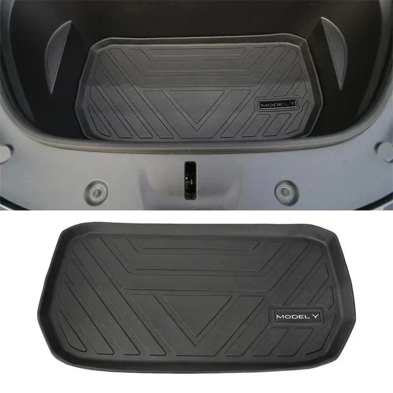 TPE Pad Front Rear Mat for Tesla Model Y Mat Interior Accessories Trunk Cargo Tray Floor Mats with Modely Trunk Protective Pads