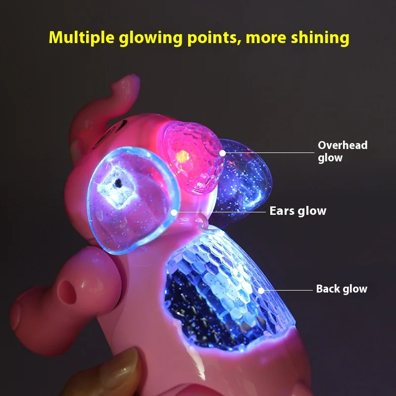 1pcs Kids Funny Lighting Walking Elephant With Music And Light Interactive Toy Kids Funny Electronics Toy Birthday Gift