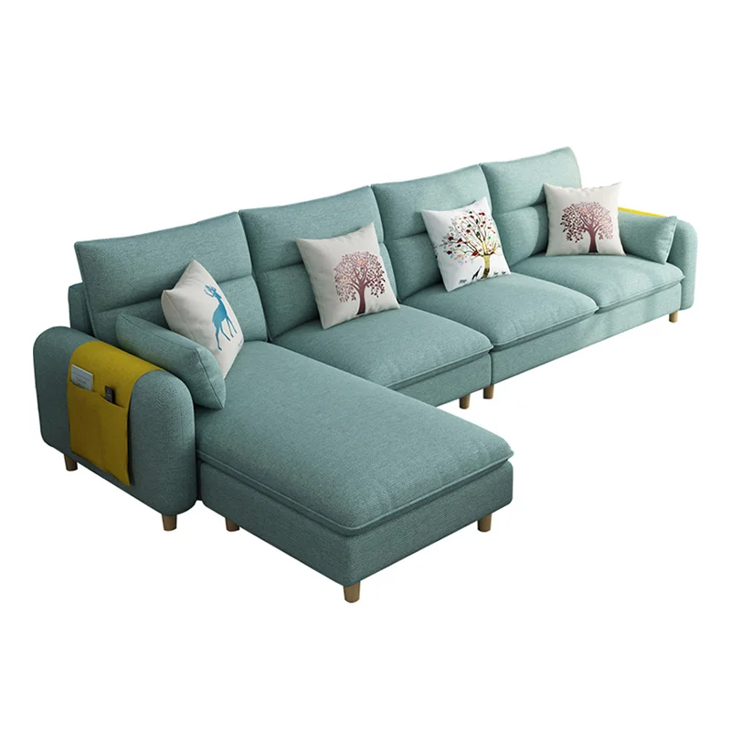 #Simple Design Nordic Style Modern Simple Fabric Sofa Set for Living Room Furniture Sectional Sofa
