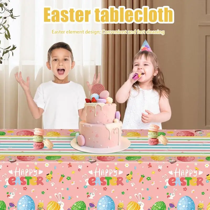 Spring Tablecloths Spring Theme Dining Table Cloths Table Decorations Waterproof Colorful Table Cover Party Supplies For Holiday