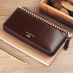 Men Wallet Vintage Card Holder Multi Function Mens Leather Long Wallet Clutch Bag Business Wallets for Men