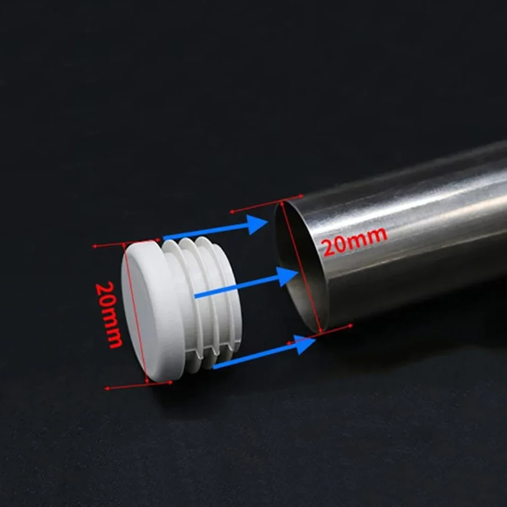 

Пластиковые чехлы для ног для стола и стула из полипропилена, диаметр 16–120 мм, белые заглушки для круглых труб, защитные чехлы, утолщенные подушечки для ног для мебели