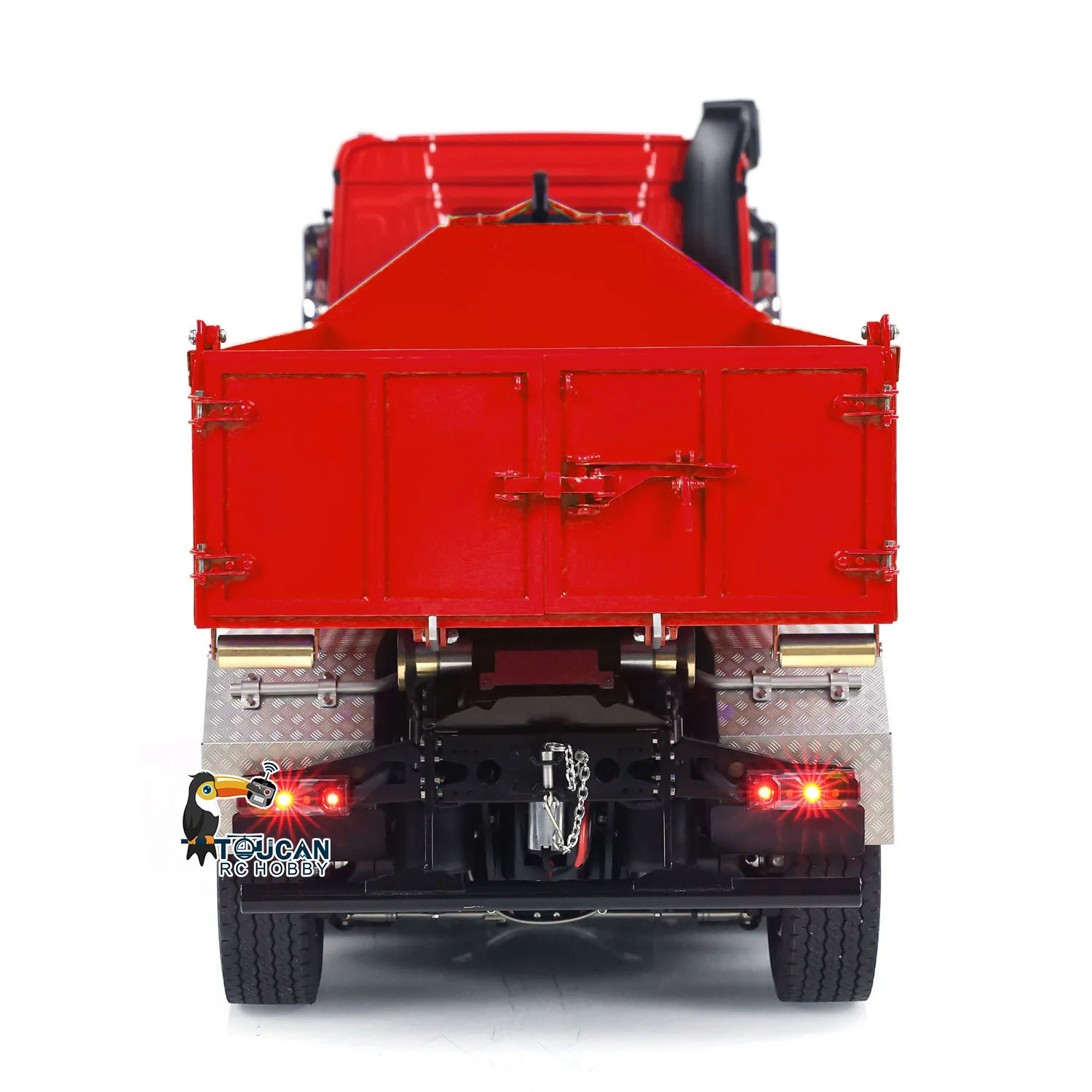 1/14 8x8 RC Hydraulic Full-dump Truck Metal Roll On Dumper Radio Control Car Tipper Vehicle Model Light Sound Machine Toys Boys - view 6