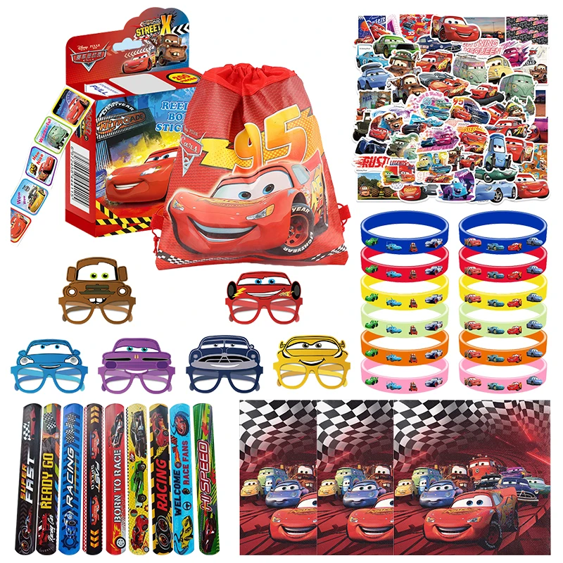 Disney Pixar Cars Birthday Party Decorations Lightning Mcqueen Car Theme Balloons Tableware Set Happy Banner Supplies Kids Boy