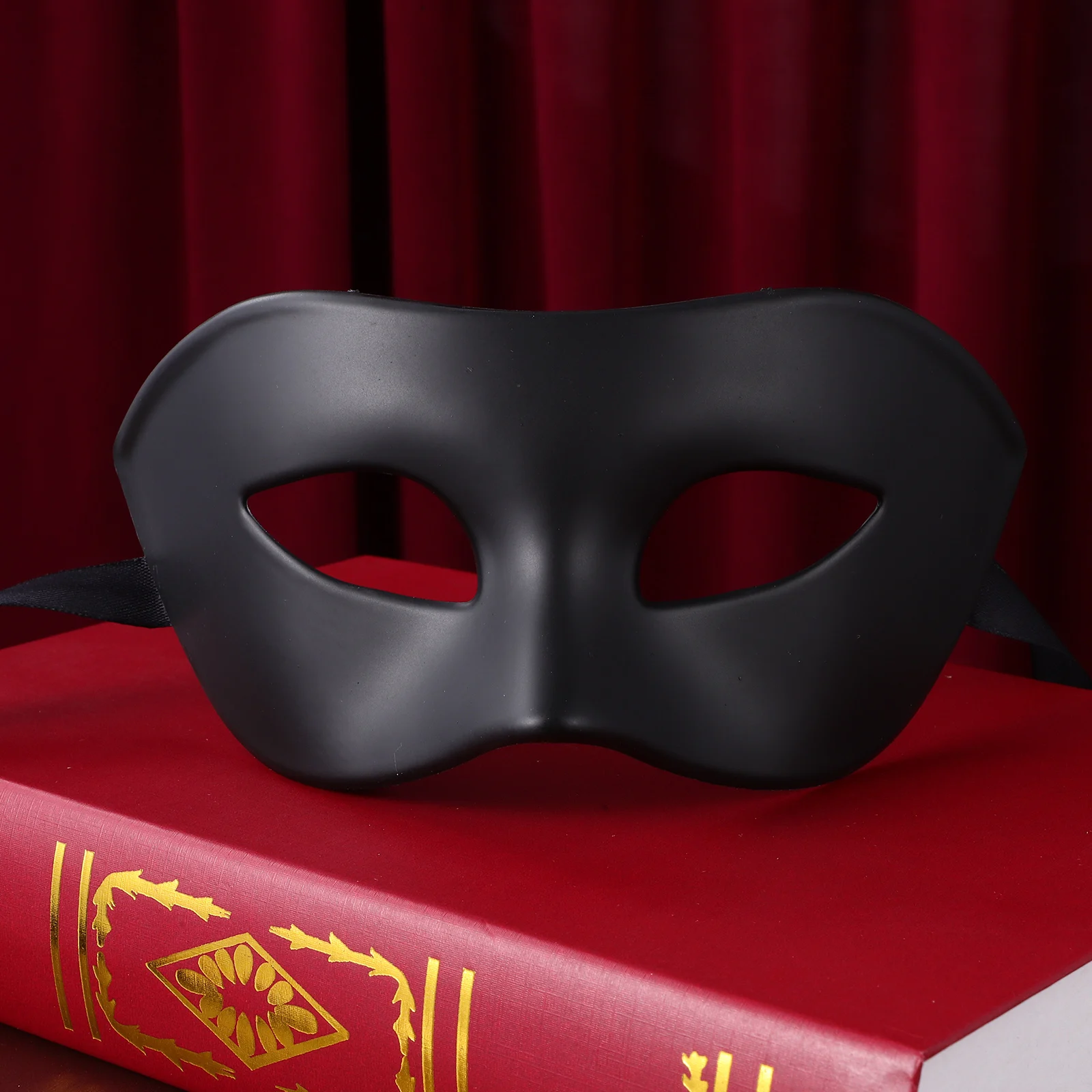 

Black Masquerade Decorative Mask Prop Plastic Cosplay Unique Decorative Festival Prop Adult Masquerade Mask Half Masks