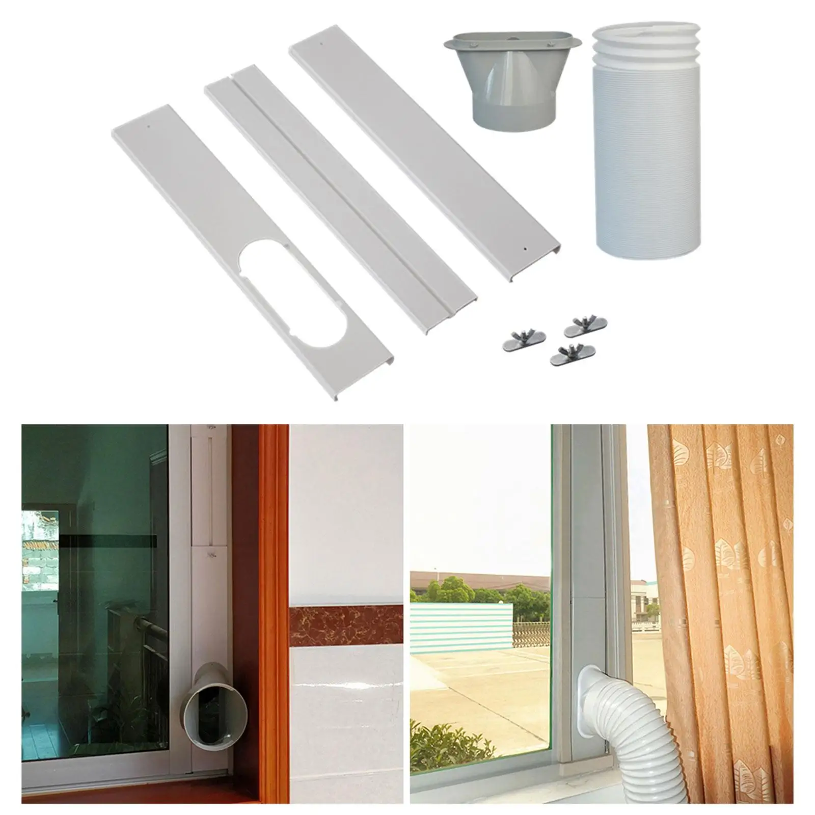 Portable Air Conditioner Window Vent Kit Replacement for Horizontal