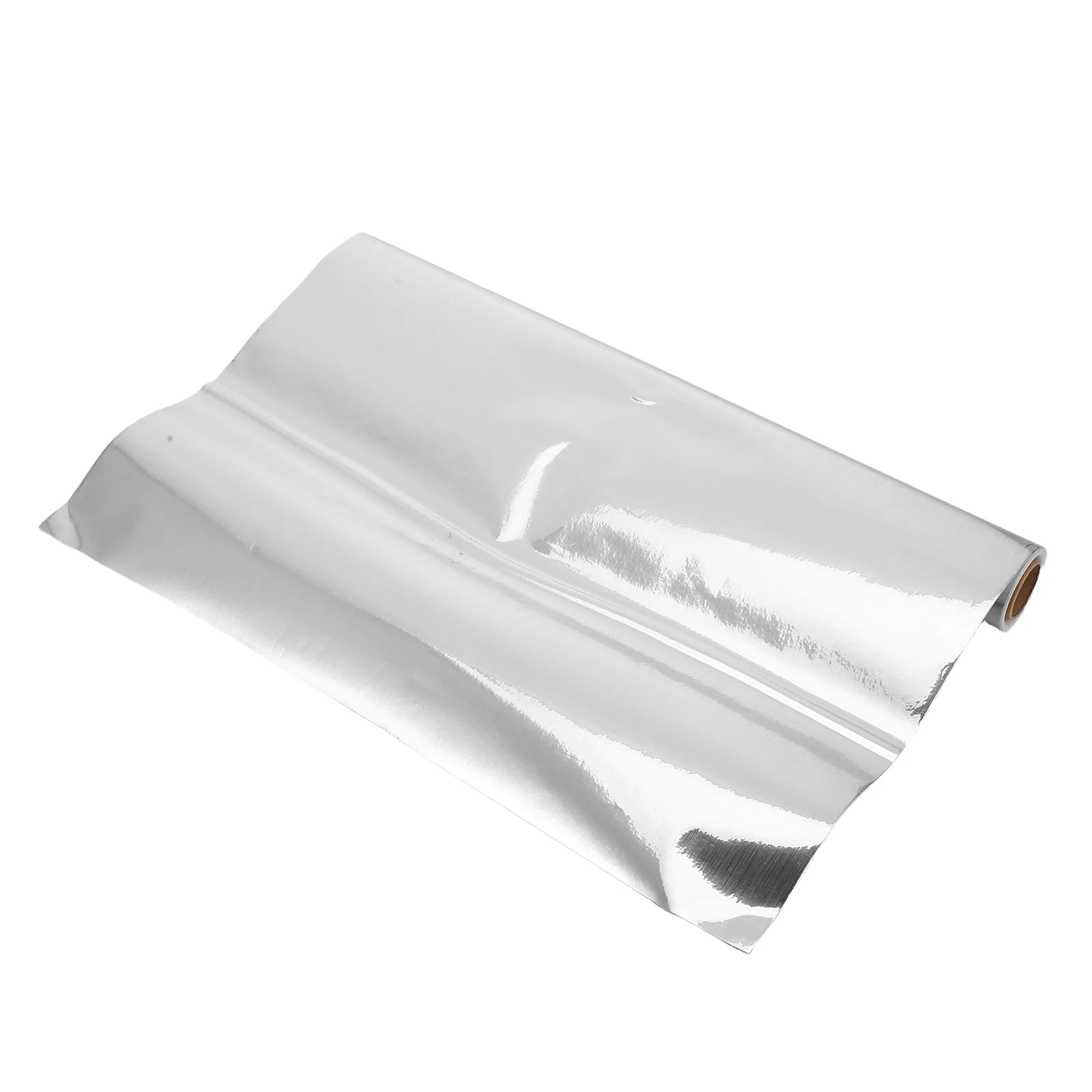 

1 Roll Brushed Silver Peel and Stick Backsplash Wallpaper - Self Adhesive Kitchen Oil Proof Sticker for Refrigerator Dishwasher