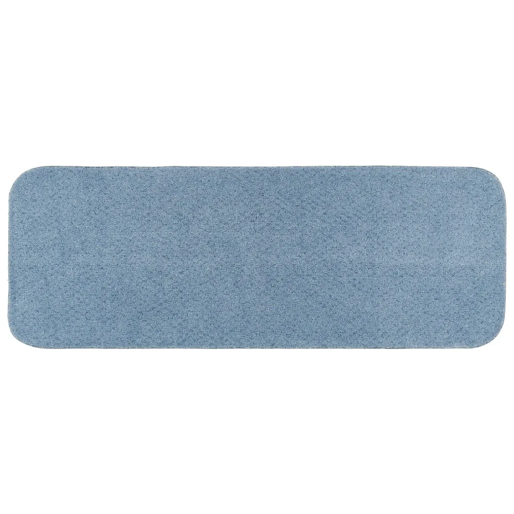 

Garland Rug Cabernet Washable Nyon Basin Blue Bathroom Runner, 22 x 60