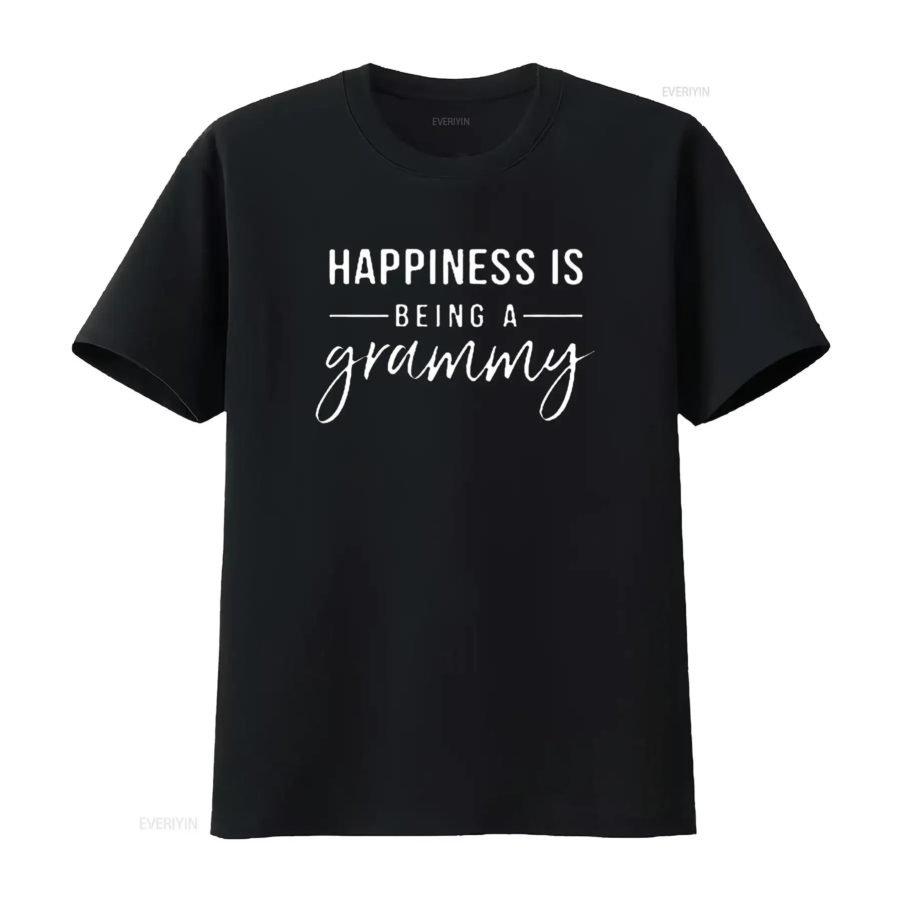 

Женская новинка «Счастье будет Грэмми», забавная футболка для мамы, винтажная стираная модная слегка мягкая стильная дышащая футболка