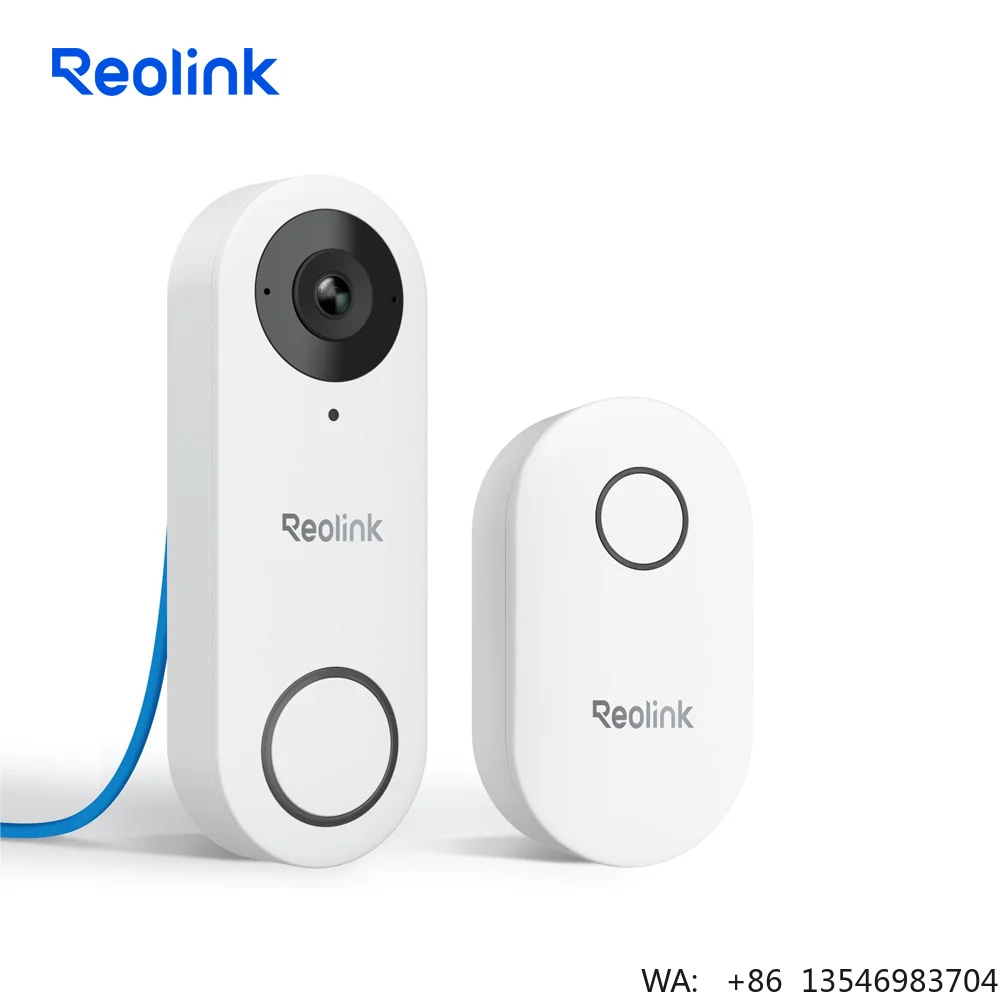 Reolink 2K PoE Video Doorbell  180 Degree Diagonal 3:4 Aspect Ratio 2-Way Talk Outdoor IP Security  with Chime V2
