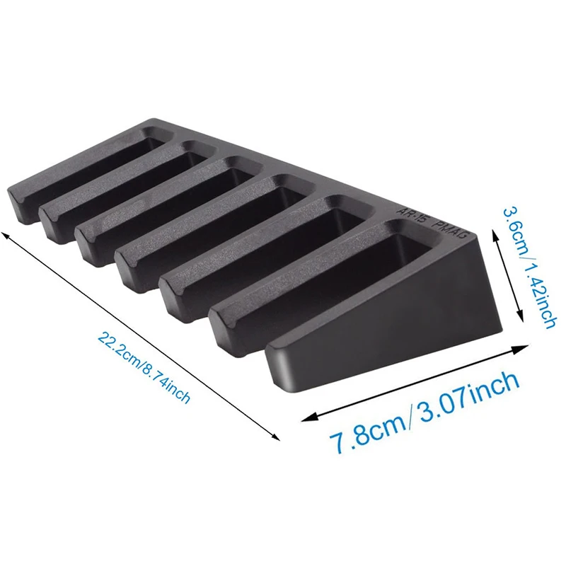 Solidny, 6 standardowych uchwytów ściennych Pmag, uchwyt na mag, stojak do przechowywania magazynów domowych AR15 AR10 Glock 17 19 m4 m16 AK47