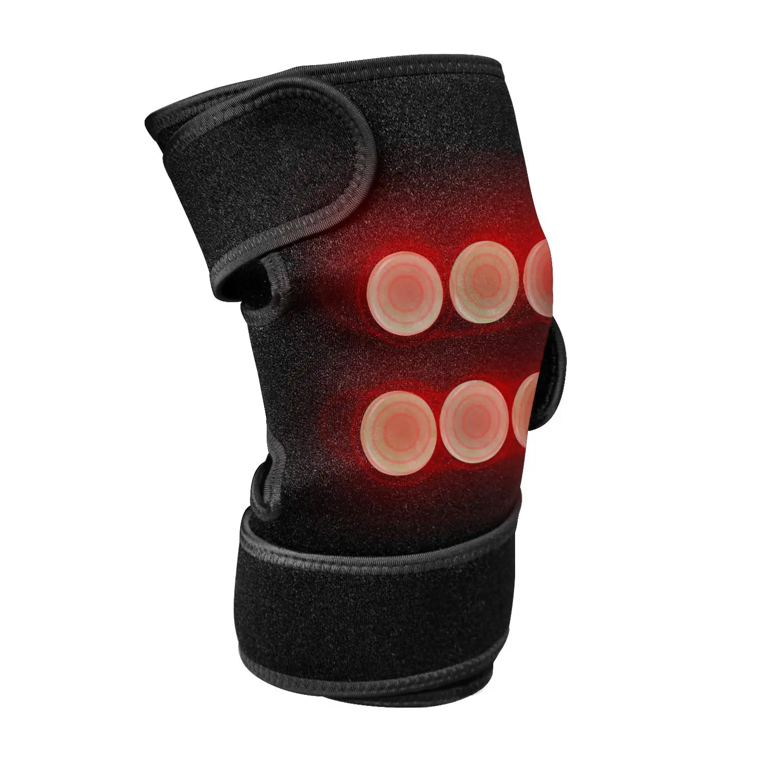 

Far Infrared Heating Pads for Knee Pain Relief, Adjustable Heated Wrap with 6 Jades & Auto Shut Off