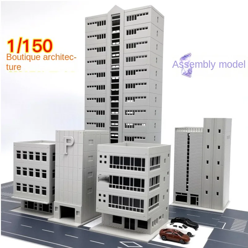 1/150 1/100 Building Model Sand Table Building Plastic Assembly House Plastic Building Model