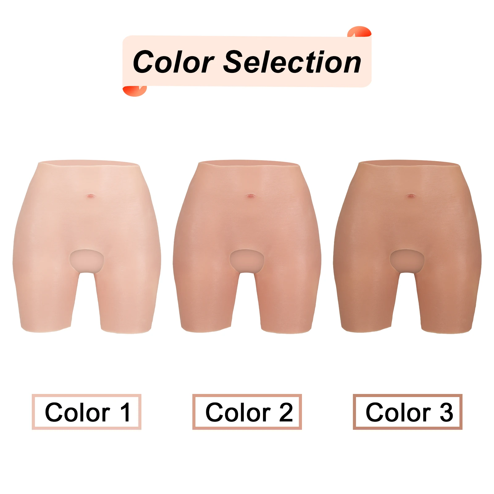 CYOMI Silicone Fake Vagina Panty Shaping Enhancer Hip Lift Pants Underwear Boxers Cosplay Costumes for Crossdressers Transgender