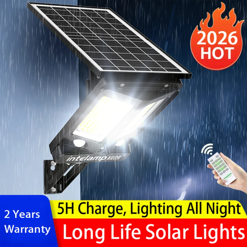 

3000LM Solar Lights Outdoor 12500mAh Dual Motion Sensor Super Bright Wall Lamp Waterproof Street Light for Garden Yard Garage