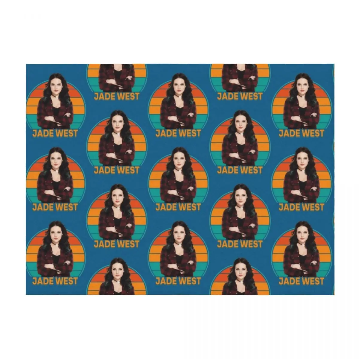 

Jade West Jade West Jade West Throw Blanket Summer Cute for winter Hairy Blankets