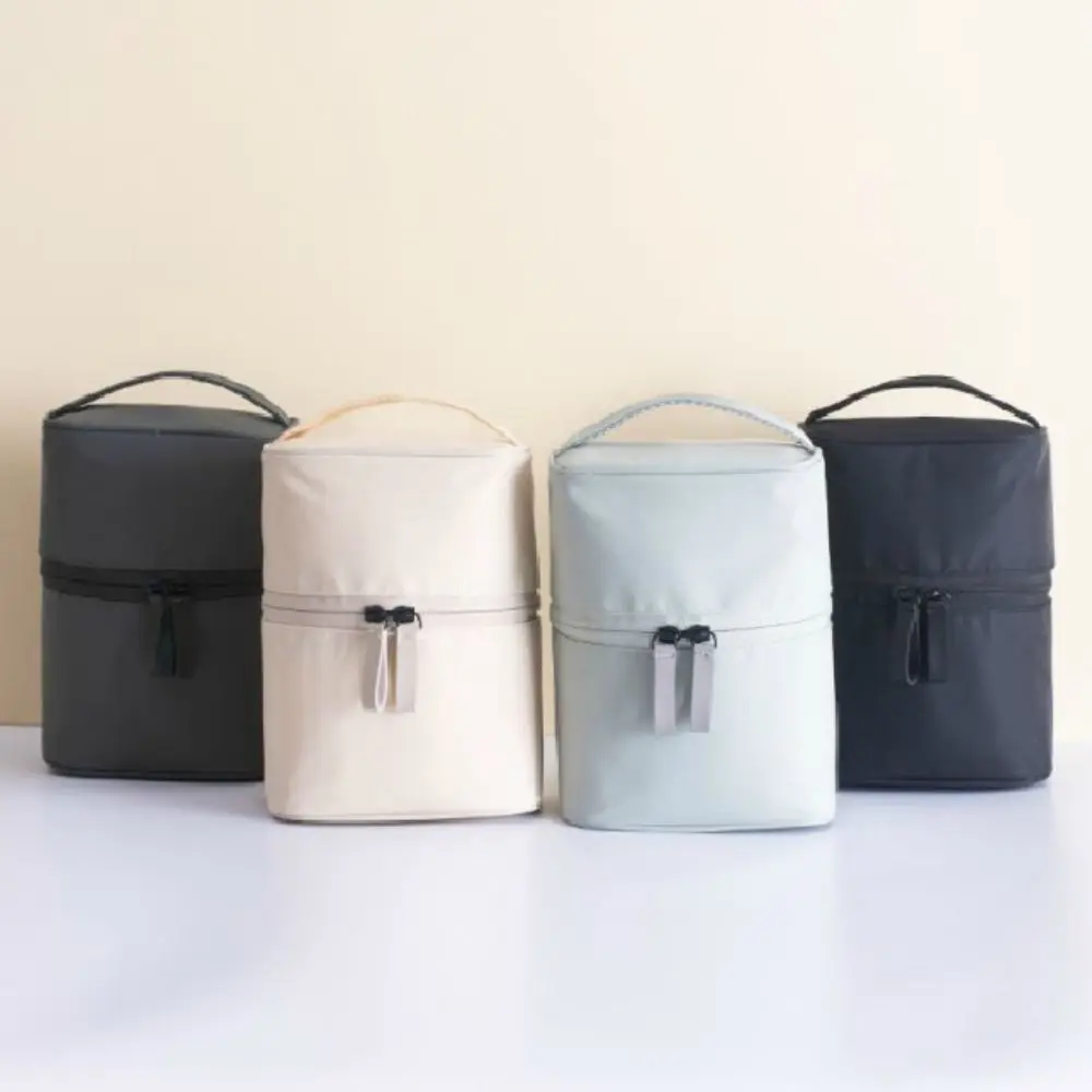 

Large Capacity Zipper With Pouch Wash Pouch Korean Storage Bags Travel Organizer Cylinder Cosmetic Bag Women Toiletry Bag