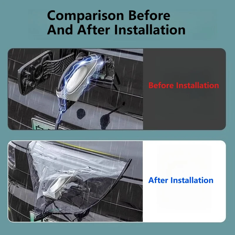 ใหม่พลังงานรถชาร์จ Rain Cover กลางแจ้ง Universal Charger ป้องกันปืนรถอุปกรณ์เสริมกันน้ํารถชาร์จพอร์ต