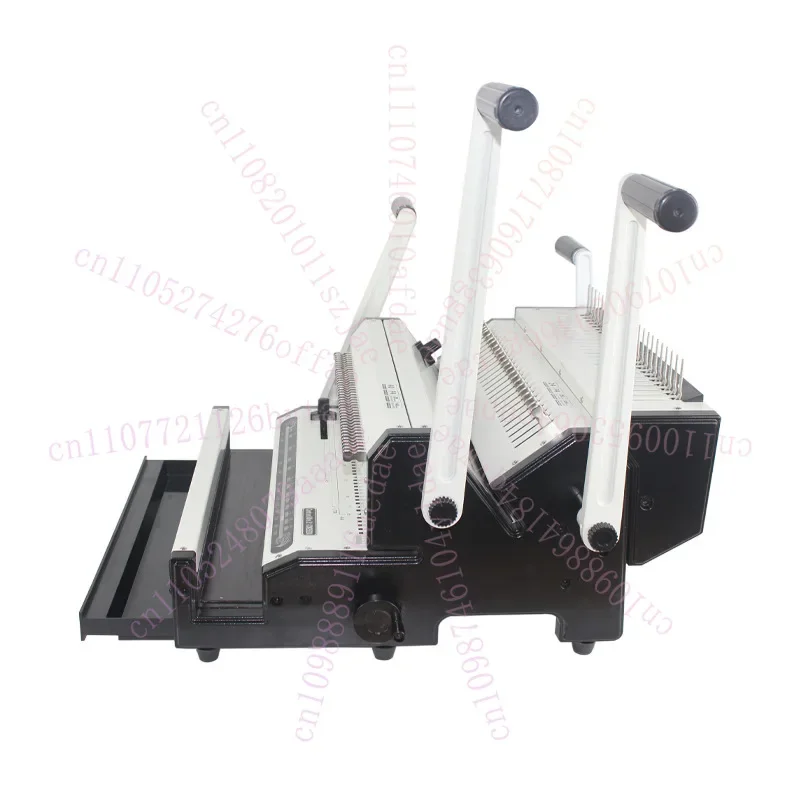 35mm Binding Machine Double Wire Binding Machine Single-pass 25 Pages Punching Suitable for Book and Calendar Spiral Binding