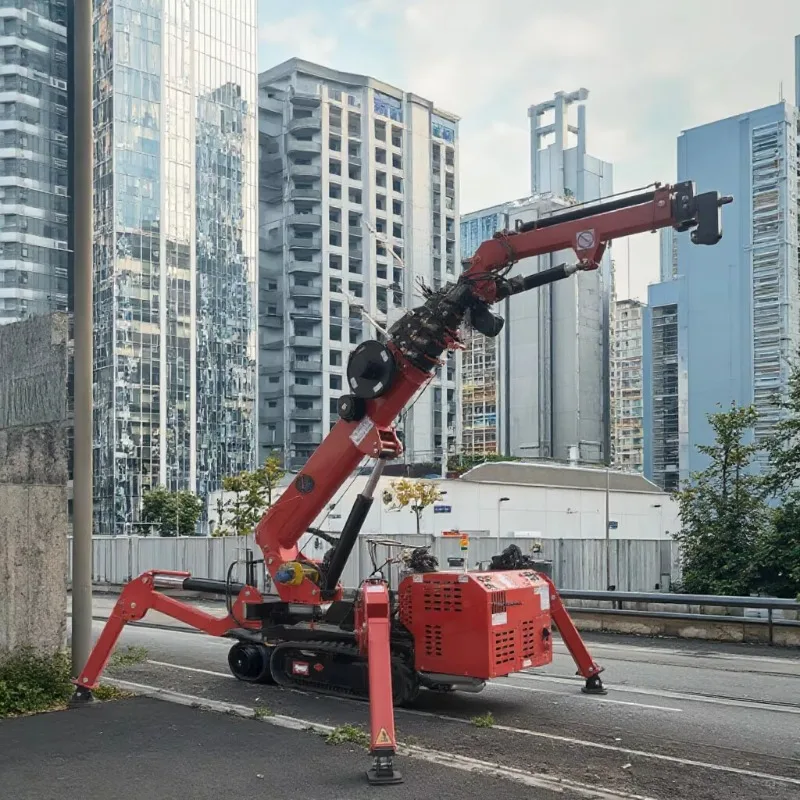 Factory Price CE Certified 5 Ton Spider Crane with Telescopic Boom 360° Rotation and Optional Man Basket for Construction