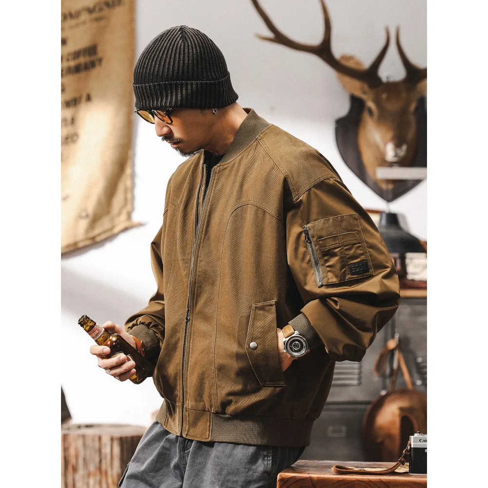

2025 spring and autumn new fashion male printed casual coat fashion brand design sense loose top cargo jacket