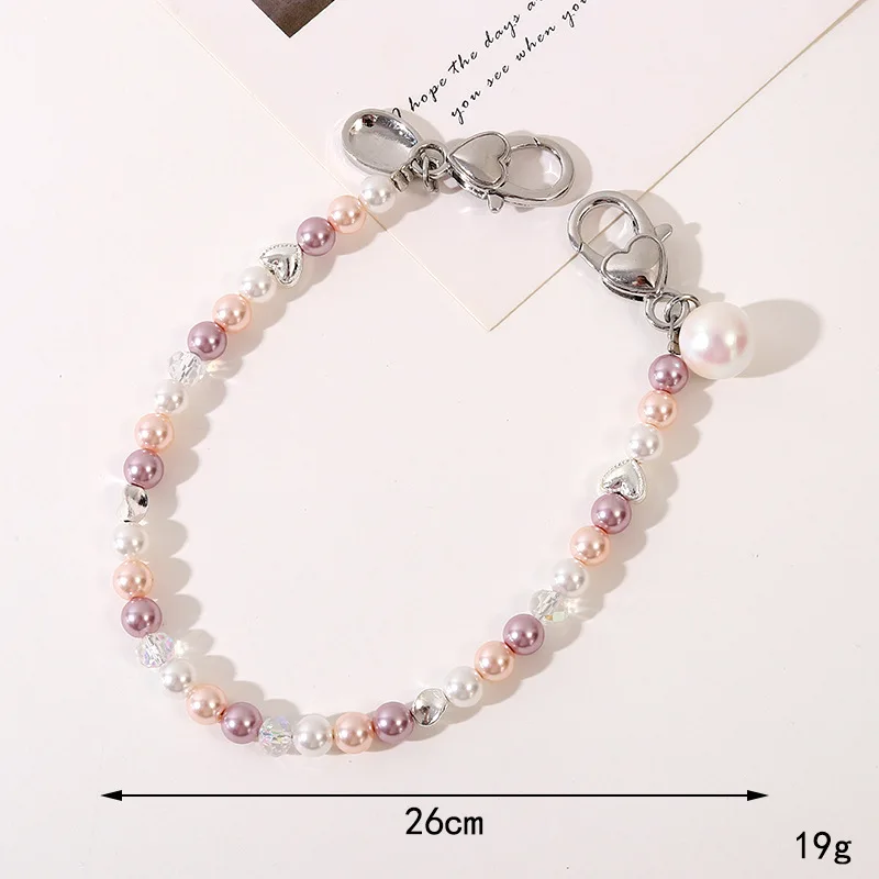 New High-end Natural Pearl Portable Chain Bag Hanging Chain Accessories Versatile Mobile Phone Case Keychain Pendant