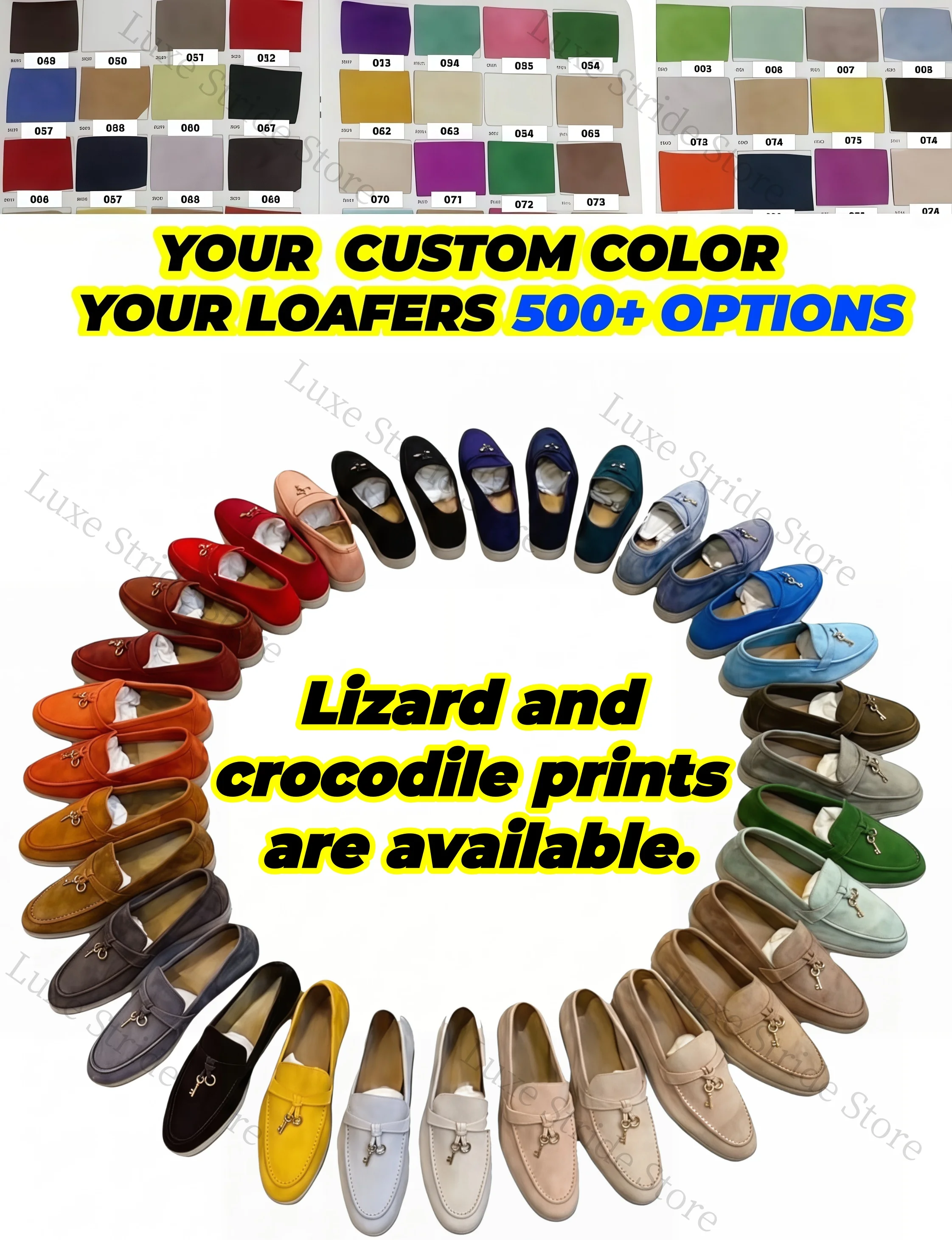 

26 Hot Selling Couple's Loafers Customizable Color High-Grade Sheepskin Wear-Resistant Casual Loafer Shoes Top quality A040888