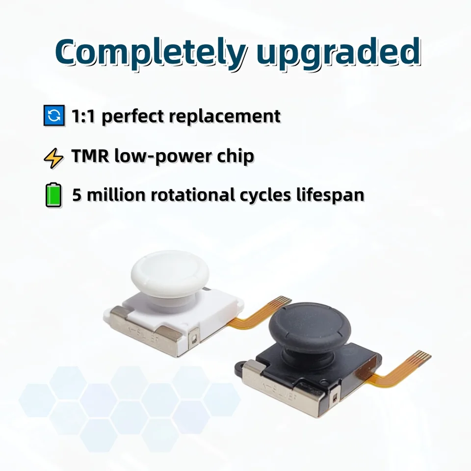 K-SILVER JS19 For Nintendo Switch Replacement TMR Joystick 3D