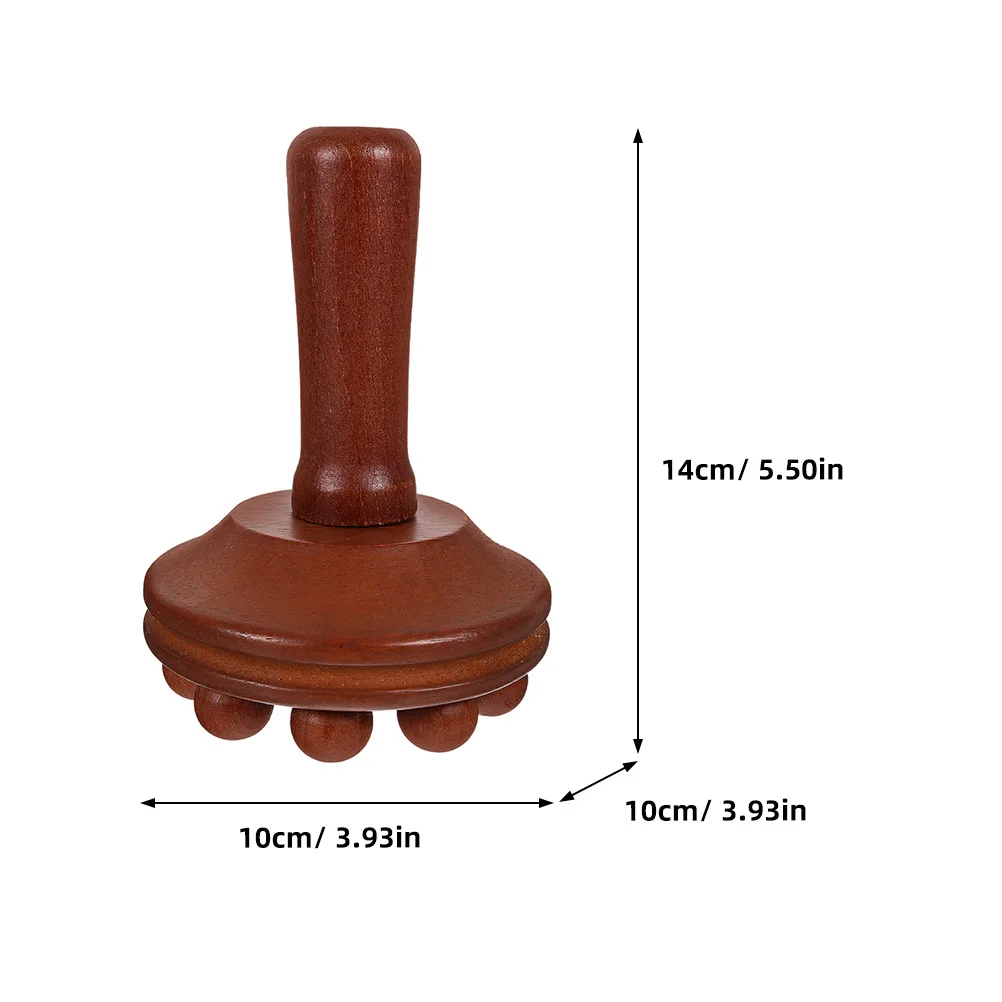 Escova de massagem portátil de madeira, 2 peças, ferramenta massageadora corporal portátil, tecido profundo, alívio muscular, pescoço, ombro, perna, dor, remoção de celulite