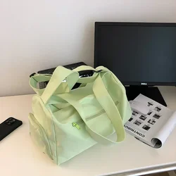 Nylon Zipper 2024 Hot Selling Travel Handbag Large Capacity Solid Color Casual Shoulder Bag Soft Simple Versatile Crossbody Bag