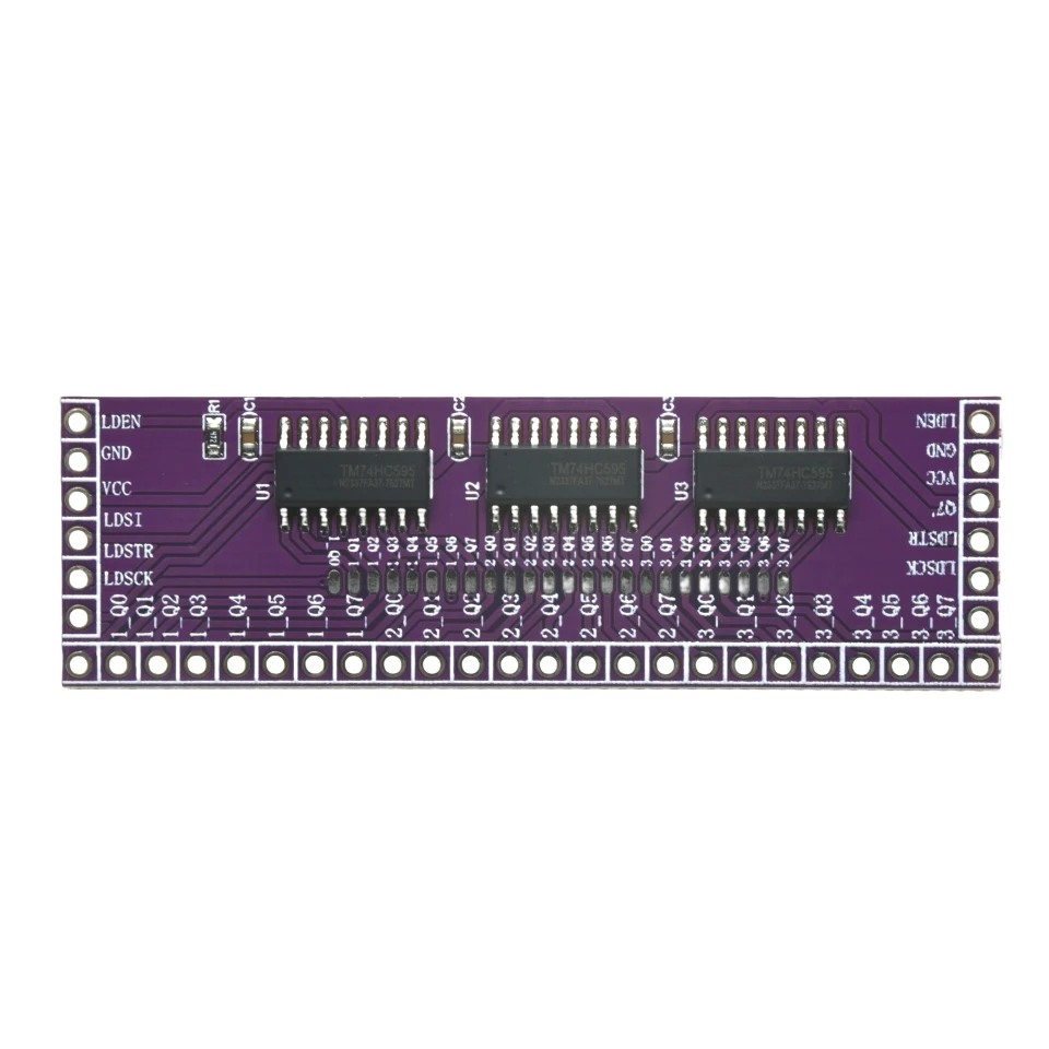 Mikrocontroller Seriell-zu-Parallel-Pin-IO-Erweiterungsmodul 74HC595 Ausgangsport-Erweiterung 3 bis 24-Pin LED-Steuerung Beschreibung 
 
 Ab – Detail 4
