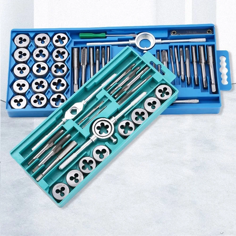 Screw Tap Tapper Drill Bit Tap Plate Thread Combination Set Manual Wrench Bushings Tapping Tools Drilling Threaded Holes