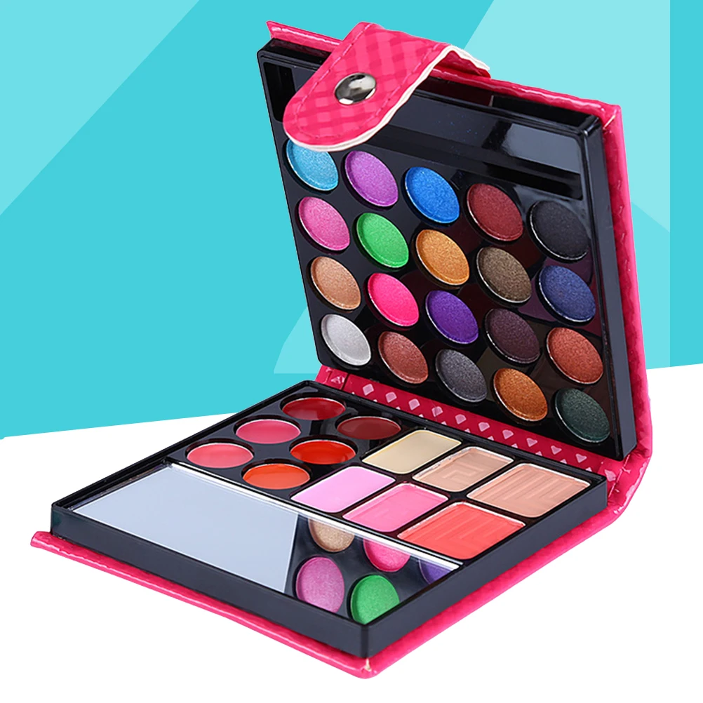 

32 Colors Pressed Eyeshadow Palette Highly Pigmented Long Fine Texture For Daily Professional Makeup Party Rose