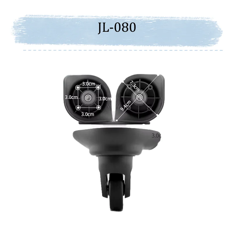 For JL-080 Super Wearable Suitcase Replacement Wheels Thickened Bearing Structure Quiet Movement Consignment Case Replacement