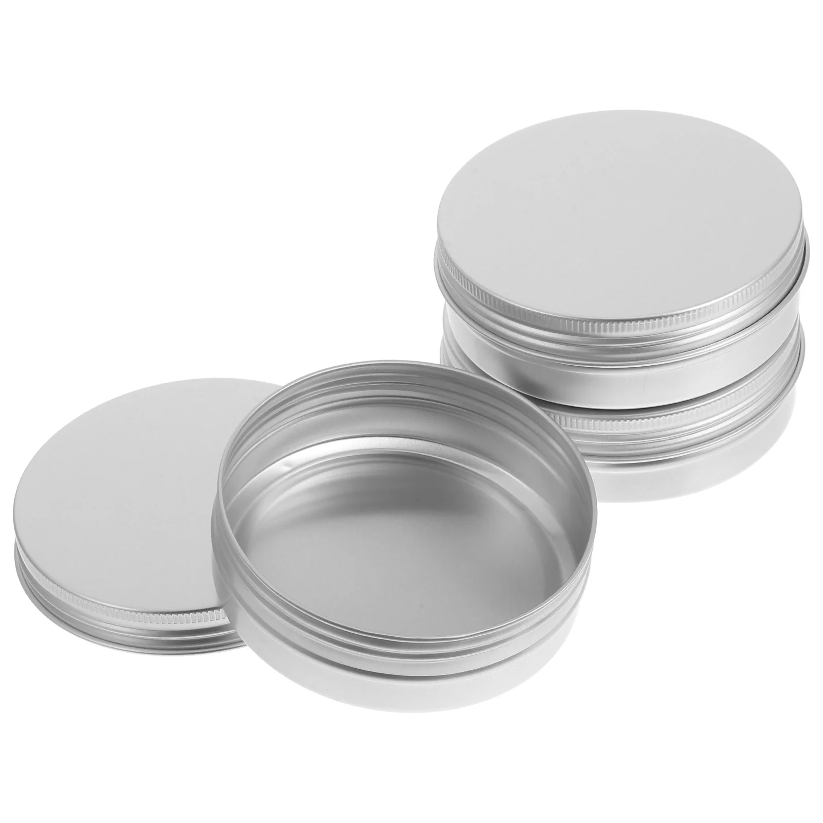 3 Pcs Soap Aluminum Box Simple Holders Scented Boxes Can Travel Cases Bath Sink with Lid Food Containers Lids