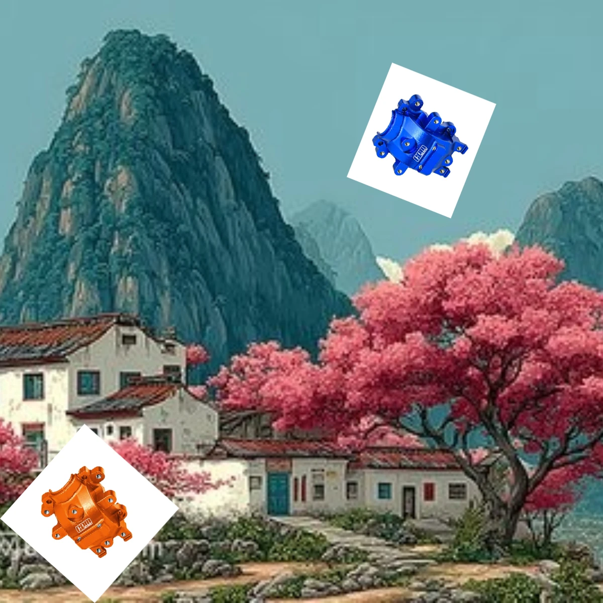 

GPM TRAXXAS 1/10 4-TEC Drift Ford Mustang 105237-4 Alloy 7075 Rear Differential Housing