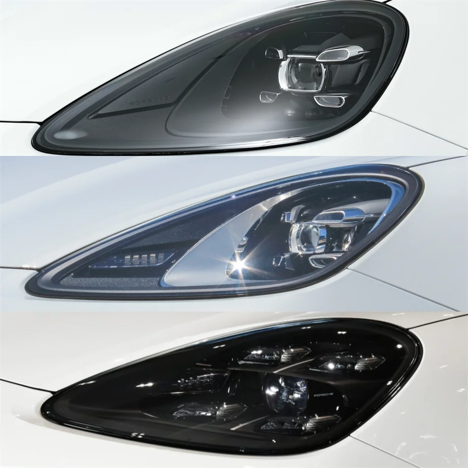 For Porsche Cayenne 2018 2019 2020 2021 2022 2023 Accessories Cars Polycarbonate High Gloss Fully Transparent Headlights Cover